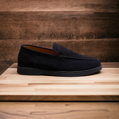 St Tropez goldlabel || suede blauw