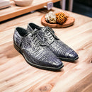 Croco blu black Alberto Bellini