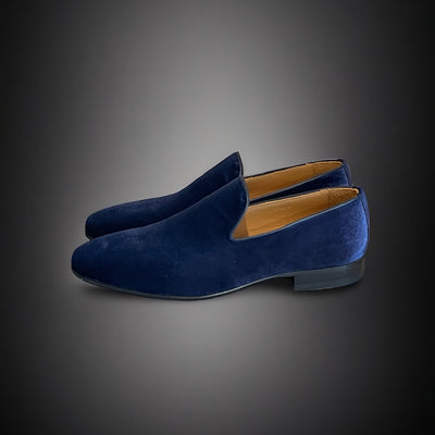 Smoking Loafer- Velvet blauw